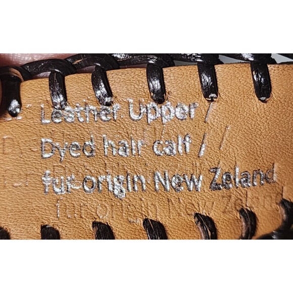 Ralph Lauren Collection Sandals in Blanket Stitched Leather and Calf Hair EU 38B - Picture 9 of 10